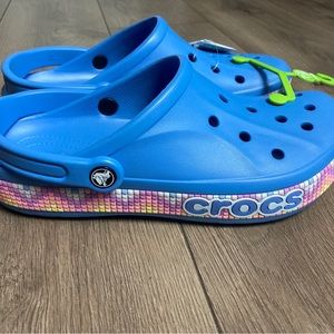 Crocs BAYABAND CHEVRON BAND CLOG Powder Blue / Mens 9/ Women’s 11 Unisex